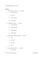 English future perfect tense  test 01 