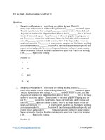 Fill the blank   pre intermediate level test 01 