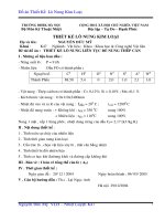 Thiết kế lò nung liên tục để nung thép cán 