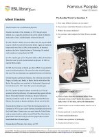 ESL library famous people albert einstein 