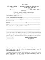 Mẫu thông báo thay đổi nội dung đăng ký kinh doanh hộ kinh doanh - Phụ lục III-3