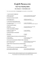 any answers intermediate level 2 