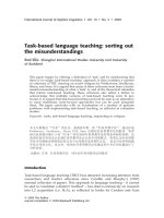 Ellis 2009 task based language teaching 