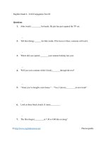 English grade 8   verb conjugation test 02 