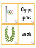 olympic vocabulary matching cards 