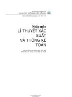 NHẬP môn lý THUYẾT xác XUẤT và THỐNG kê TOÁN 