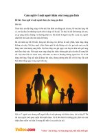 Văn mẫu lớp 6: Cảm nghĩ về một người thân yêu trong gia đình