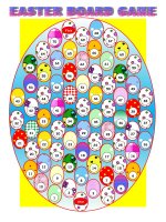 19755 easter board game 72 cards included 