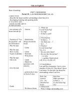 Giáo án Tiếng Anh 6 unit 7: Your house