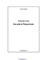 HƯỚNG dẫn ôn tập xác SUẤT và THỐNG kê TOÁN 