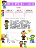 7890 verb to be simple present 