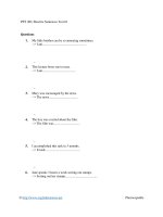 PET (b1) rewrite sentences test 01 