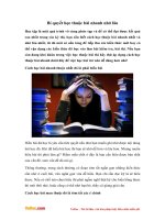 Bí quyết giúp học thuộc bài nhanh nhớ lâu