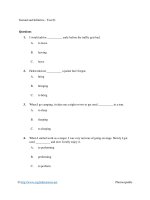 Gerund and infinitive   test 01 