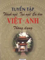 TUYỂN tập THÀNH NGỮ tục NGỮ CA DAO VIỆT NAM 