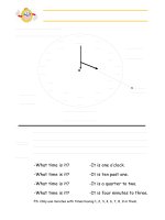 7254 telling the time basic knowledge 