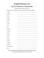 translate irregular verbs into the ipa 2 