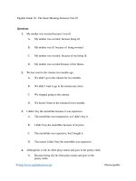 English grade 10   the same meaning sentence test 03 