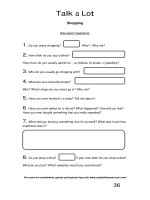 talk a lot 1 discussion questions shopping 