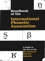 Handbook of the international phonetic association 