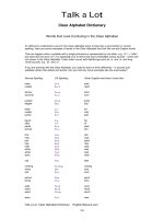 words that look confusing in the clear alphabet 