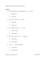 English future perfect vs future continuous   test 01 
