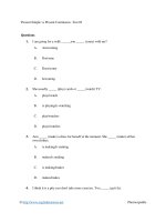 Present simple vs present continuous  test 02 