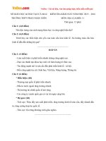 Đề thi khảo sát chất lượng đầu năm môn Địa lý lớp 11 trường THPT Phan Ngọc Hiển, Cà Mau năm học 2015 - 2016