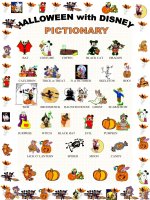 1978 halloween pictionary with disney characters 