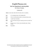 role play buying a cd esl7 