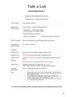 talkalot intermediate book 1 imperative form 