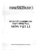 bí quyết luyện thi thpt quốc gia môn vật lý chu văn biên