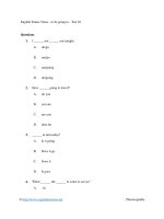 English future tense   to be going to   test 01 