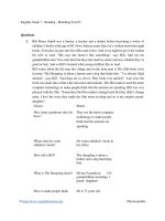 English grade 7   reading   matching test 03 