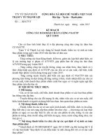 KẾ HOẠCH CÔNG TÁC ĐẢM BẢO CHẤT LƯỢNG VỆ SINH AN TOÀN THỰC PHẨM  QUÝ