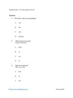 English grade 6   error recognition test 03 