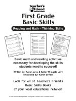 1st grade basic skills reading and math thinking skills 
