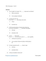 Will vs be going to   test 01 