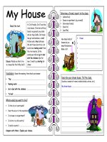 963 four skills worksheet  my house 