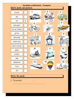 3897 vocabulary matching worksheet  transport 