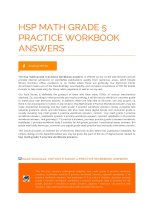 hsp math grade 5 practice workbook answers 