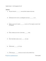 English grade 8   verb conjugation test 03 