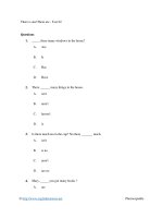 There is and there are   test 02 