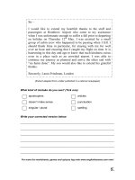 Bài tập về  written english 5 