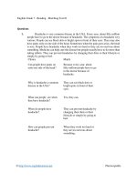 English grade 7   reading   matching test 01 