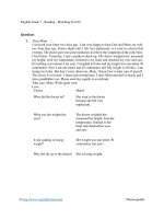 English grade 7   reading   matching test 02 