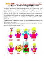 Flashcards for Kids: Feelings and Emotions