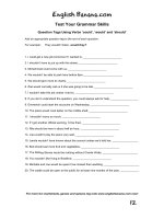 question tags using verbs could would and should brb12 