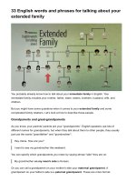 33 english words and phrases for talking about your extended family 