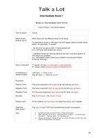 talkalot intermediate book 1 future perfect 